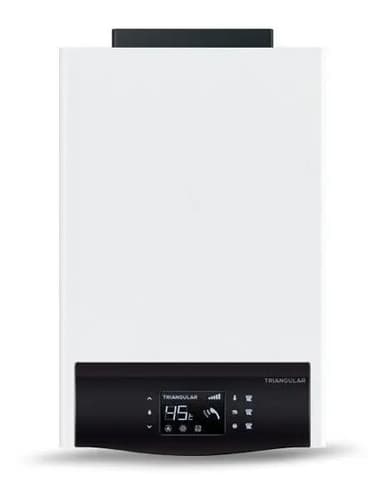 Calefón a Gas Triangular de 18 l/min con Tiraje Forzado y Encendido Electrónico