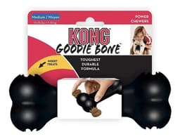 Kong Extreme Goodie Bone Medium Juguete Perro Forma De Hueso Color Negro