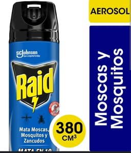 Raid Insecticida Mata en 10 Segundos Moscas Mosquitos Zancudos