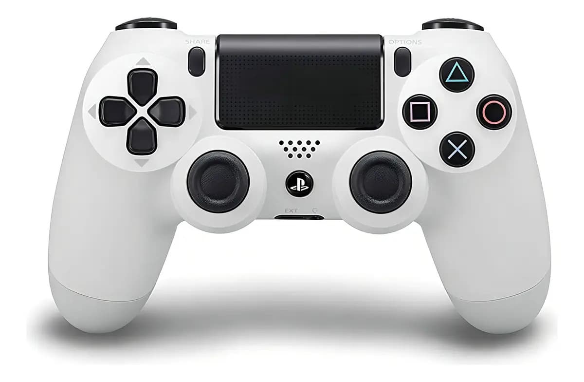 Joystick Ps4 Inalambrico Dualshock 4 Blanco Color Glacier white