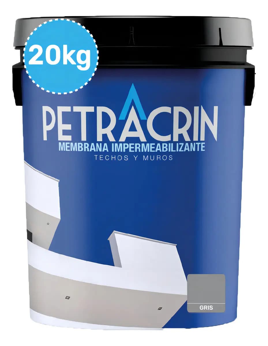 Membrana Líquida Impermeabilizante Petracrin 20Kg Gris Transitable