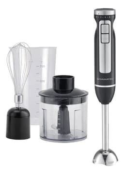 Licuadora De Mano Minipimer Daihatsu Mixer Multi Procesadora de Alimentos Arzak Hb-7000 800w 9 Velocidades 16.000 Rpm Color Negro