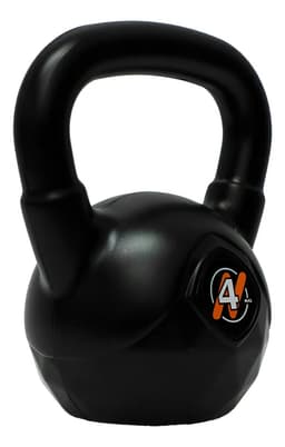 Pesa Rusa O Kettlebell 4 Kg Pvc Funcional Crossfit Color Negro
