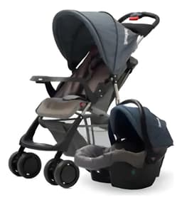 Cochecito Con Huevito - Travel System Eos 1337 - Bebesit Color Gris oscuro Chasis Negro
