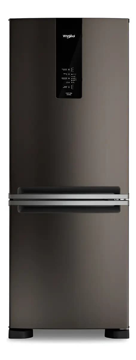 Heladera Whirlpool No Frost Inverter De 449 Lts. Negra Negro
