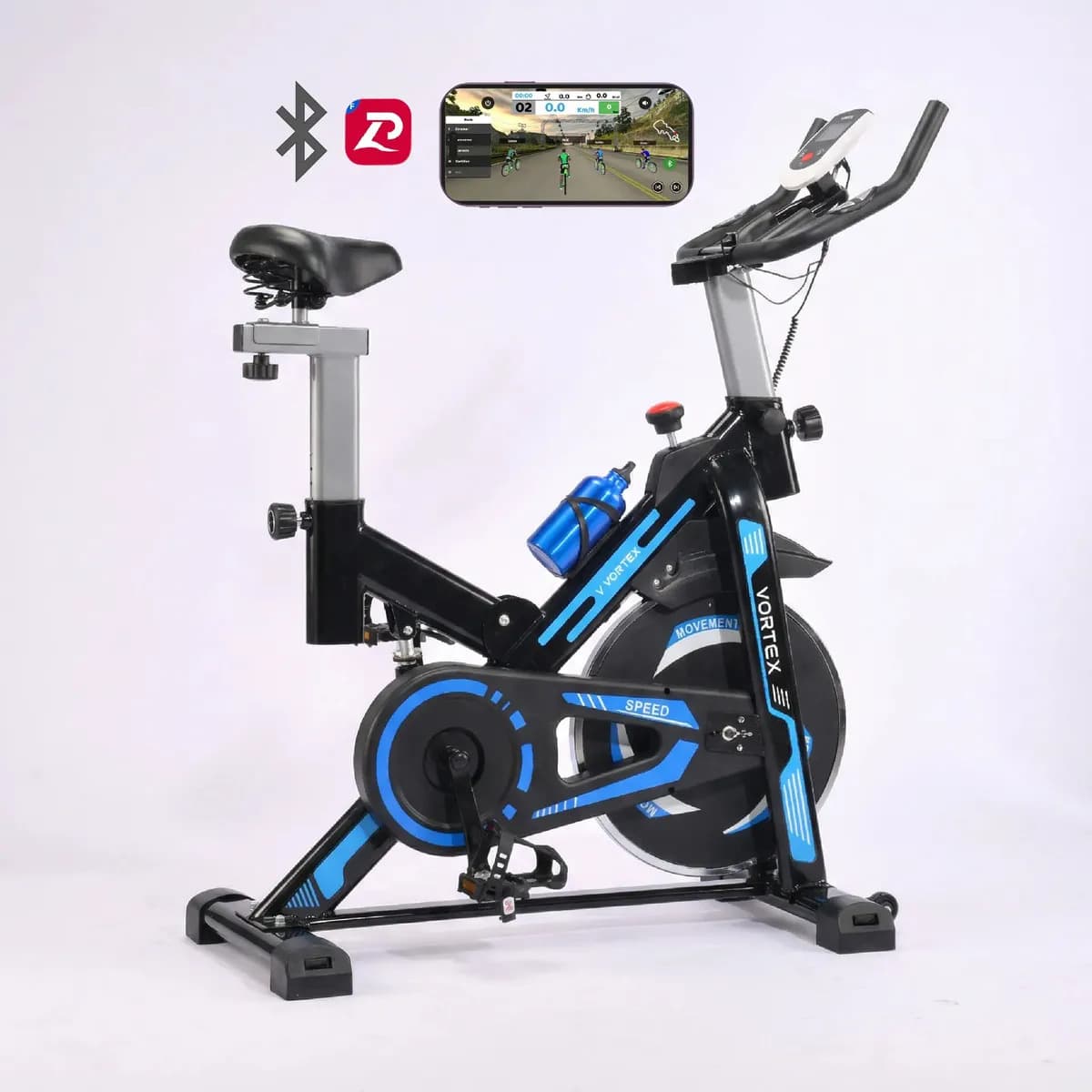 Bicicleta Fija Estatica Entrenamiento Gym Dyvan S880 Azul