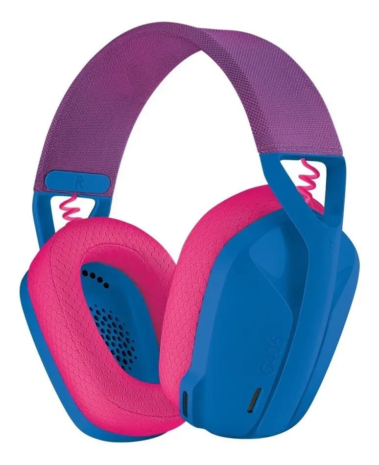 Auriculares Gamer Inalámbricos Logitech G G435 Azul y Frambuesa, para PC y Consolas