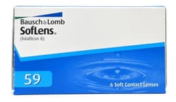Lentes de contacto sin graduación Bausch Lomb Lentes de contacto SofLens 59 color sin color de 3 pares