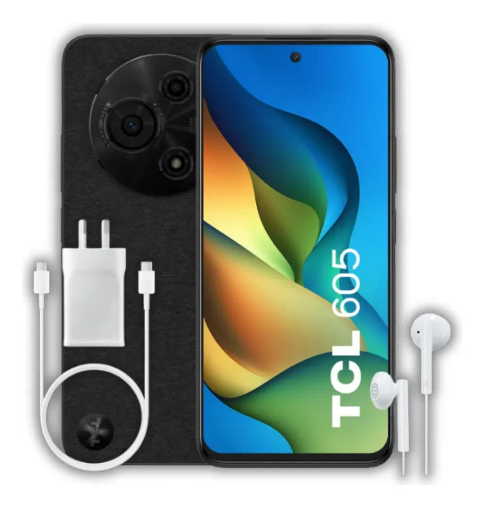 Celular Tcl 605 (8+256) Black Rv con NFC