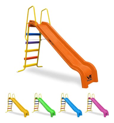 Tobogán Infantil VX Play 5 Escalones PVC Naranja Conexión Manguera