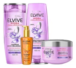 Kit Elvive Hidra Hialurónico Rutina + Oleo Extraordinario