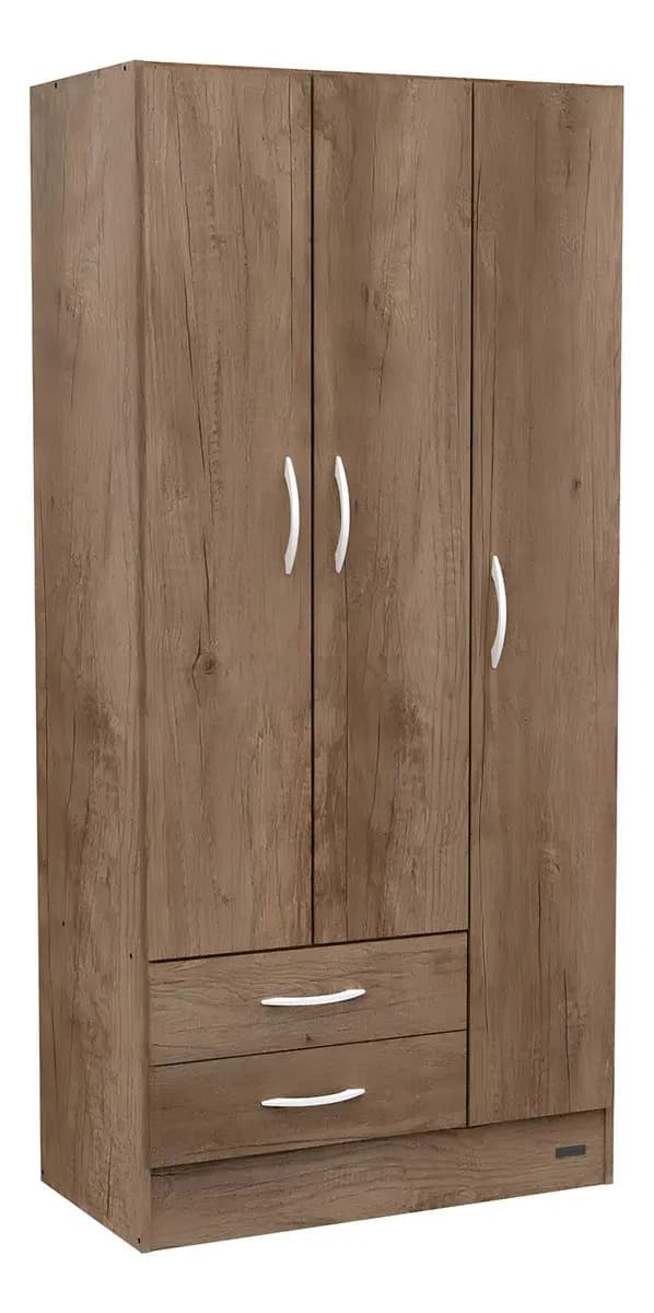 Placard Mosconi Pack 3 Puertas Color Gris