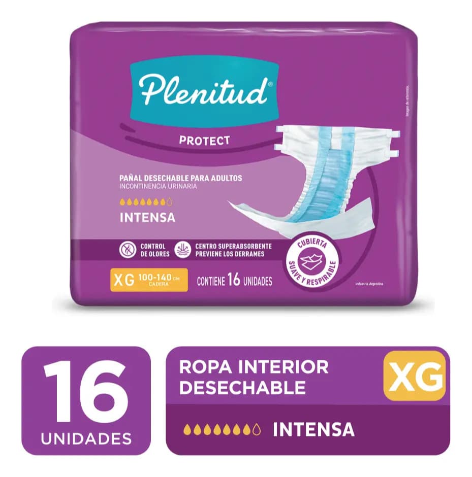 Pañal para Adultos Plenitud Protect XG x16