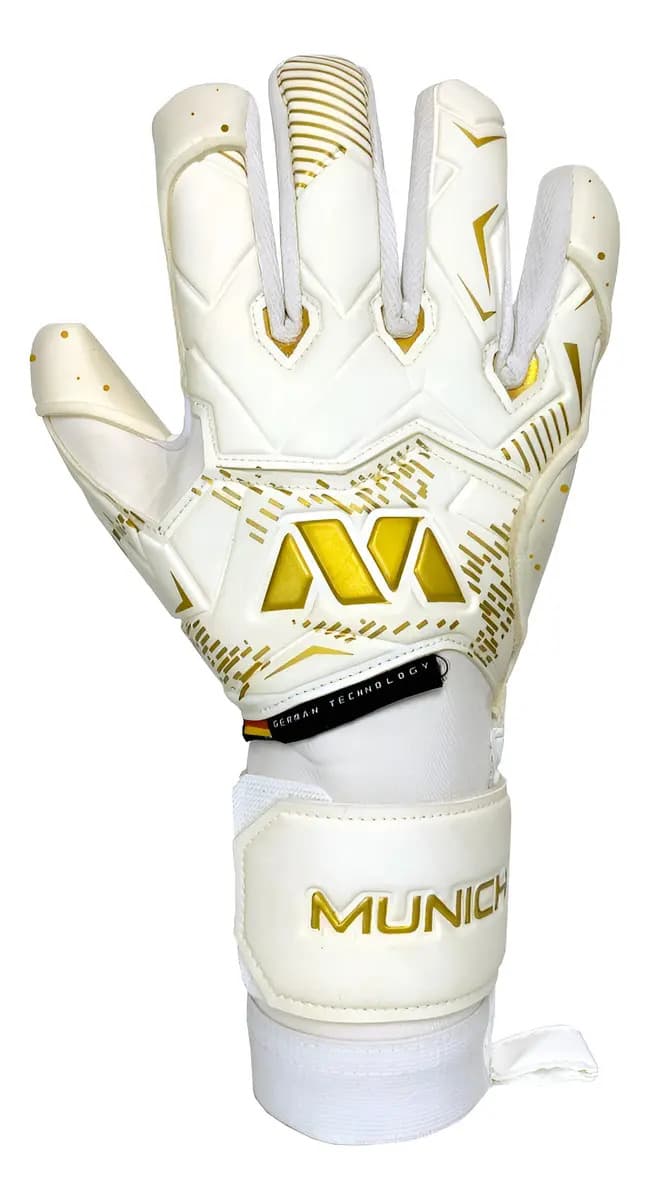 Guantes De Arquero Munich Durban Blanco Dorado 8