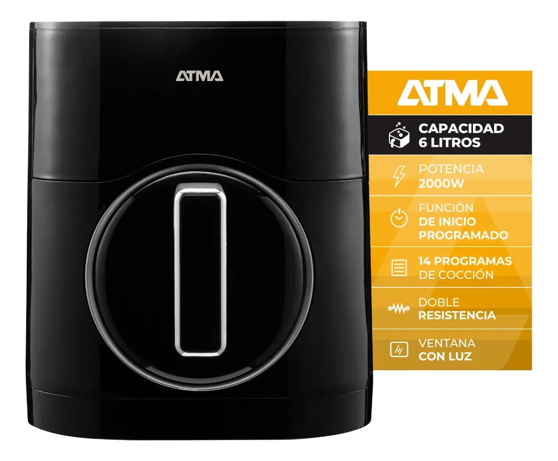 Freidora Aire Atma FR200ABP 6l 2000w Digital Ultra Rápida