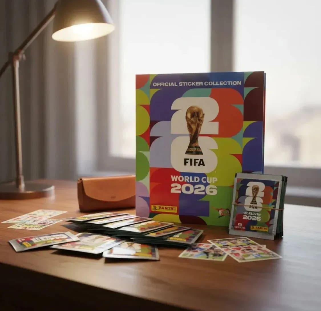 1 Album tapa blanda mundial Futbol 2026 + 20 Paquetes de Figuritas