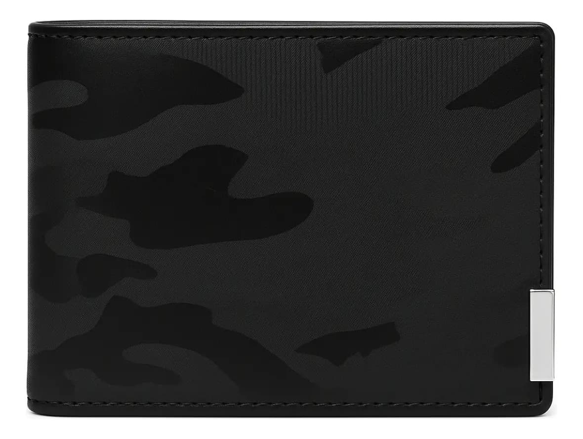 Billetera para Hombre de Cuero Símil con Tarjetero y Diseño Camuflado