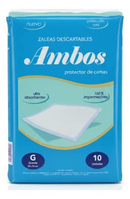 Zaleas Descartables Ambos Protector De Cama X 10 Unidades