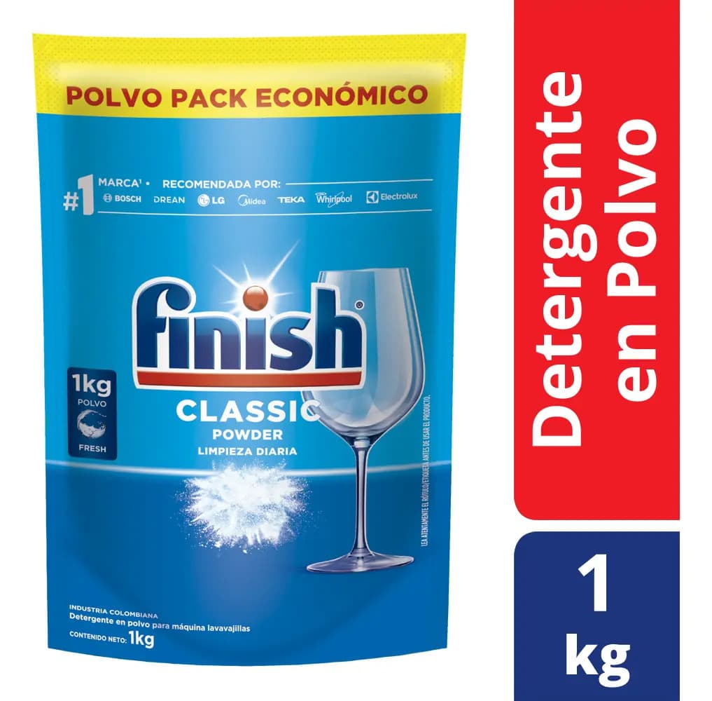 Detergente Finish Automático Classic 1 Kg Recarga