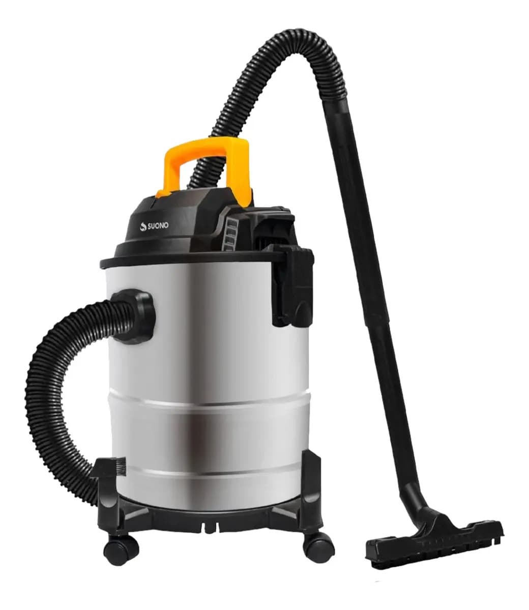 Aspiradora de tacho para el hogar o la oficina 15 L SNPE-2008 - 1300w color plateado Suono
