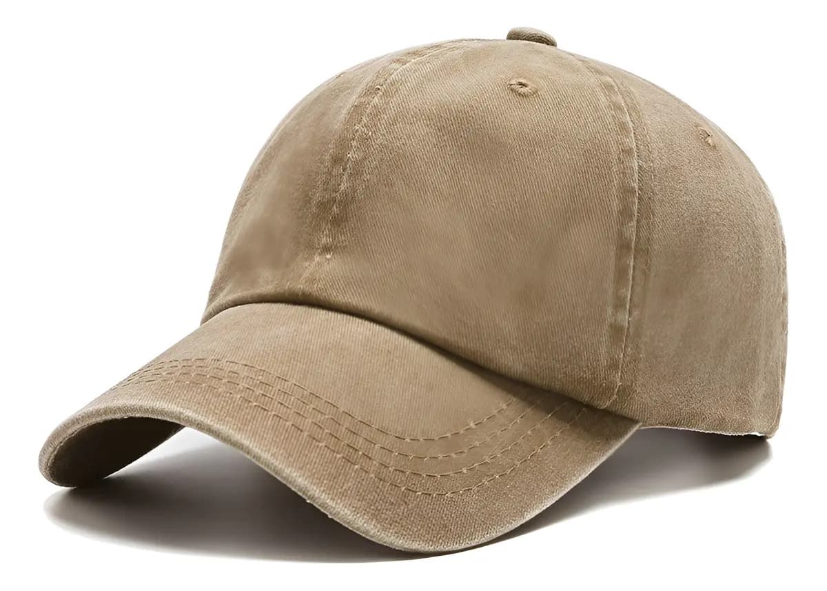 Gorras Clásicas Gabardina Visera Curva Vintage Color Beige Talle Unico Ajustable CRAZY LOOK STORE