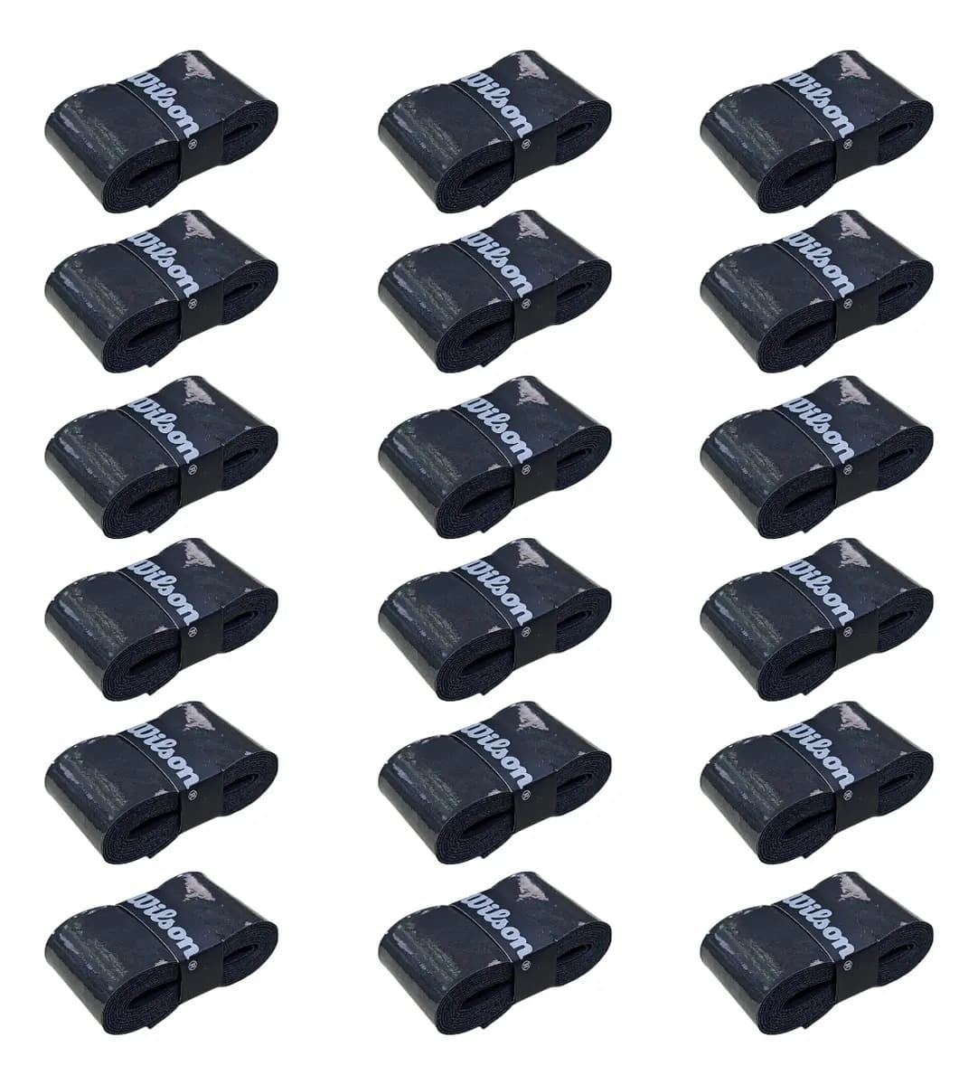 Overgrip Wilson Ultra Wrap Comfort, Pack Con 18 Unidades, Color Negro, Cubregrip, Tenis Padel