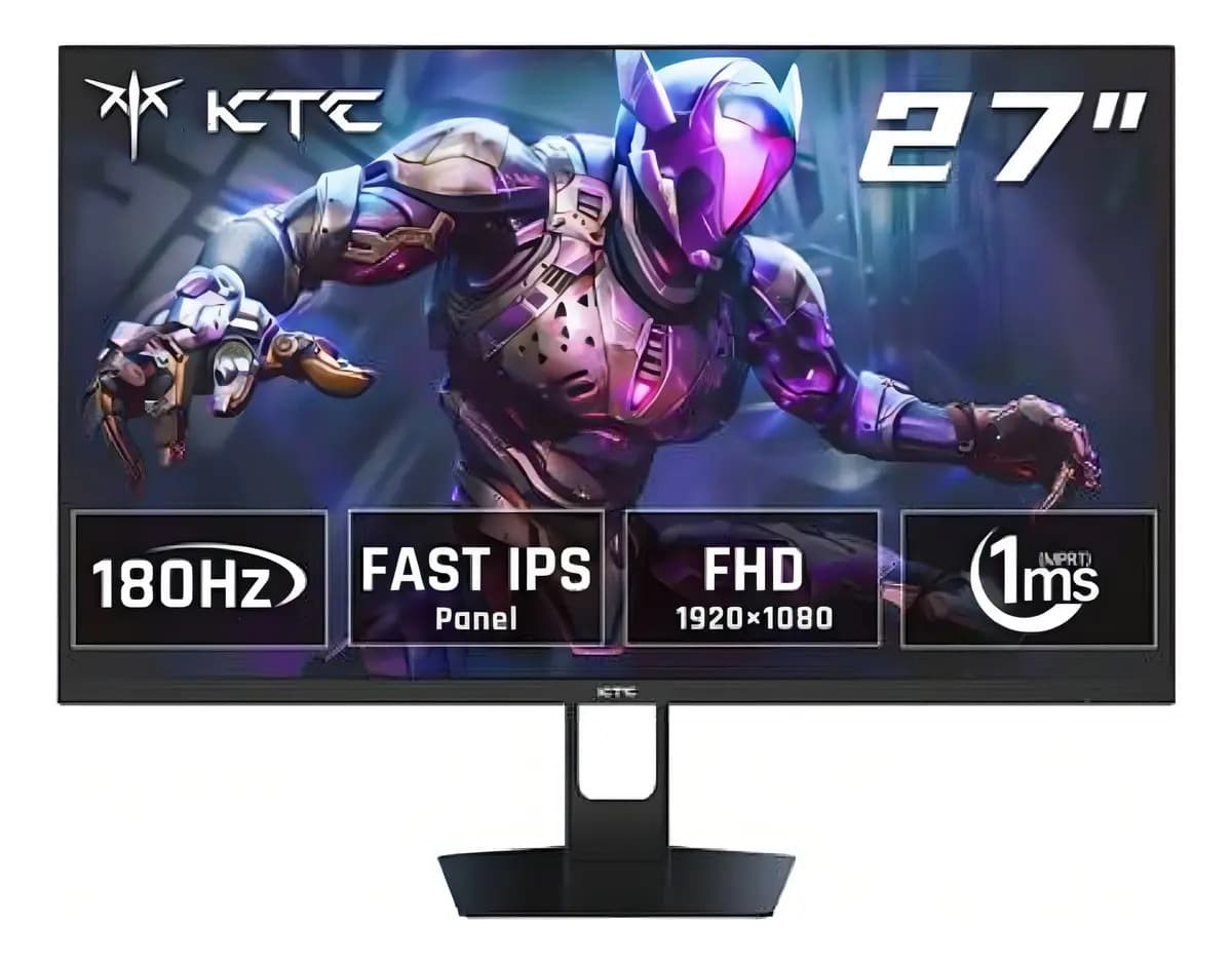 Monitor Gamer KTC 27" Full HD 180Hz IPS G-Sync Negro 27GR951