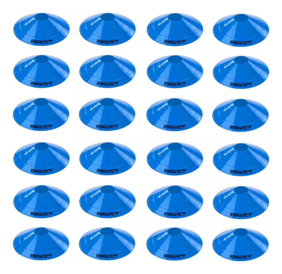 Conos Tortuga Energy Fit Para Fútbol - Pack de 24 Unidades Azules