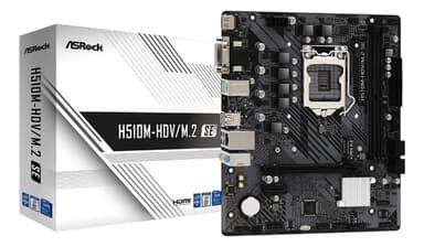 Placa Madre ASRock H510M-HDV/M.2 SE Intel DDR4 LGA1200 Micro ATX