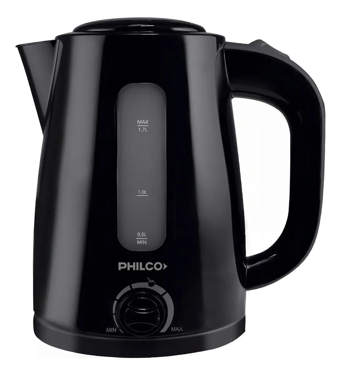 Pava Eléctrica Philco 91pe1821npp- 1.7 L - Selector De Temp Negro
