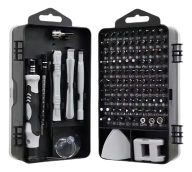 Kit Destornilladores Precisión GE 115 en 1 con Punta Magnética para Consolas