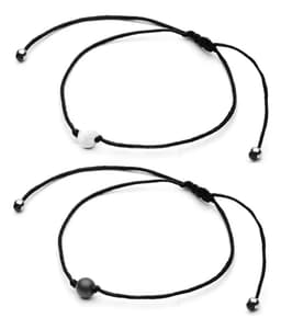 Pulsera Hombre Mujer Pulsera De La Distancia Yin Yang Pulseras Parejas Pulseras Amistad Pulsera Roja Suerte Hilo Rojo Color Hilo Negro