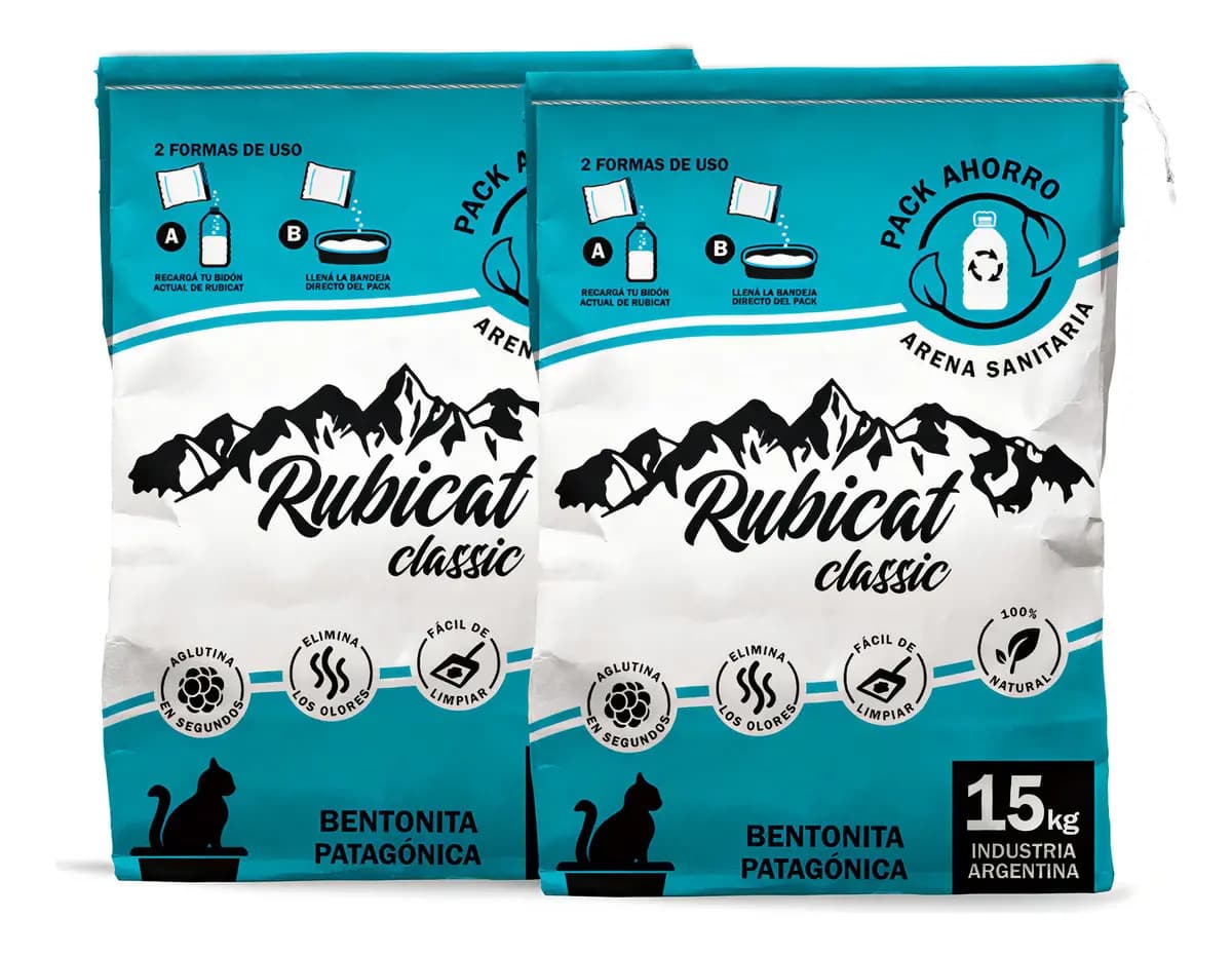 Piedra Rubicat Classic Aglutinante Pack Ahorro 2 Bolsas 15k Total 30k
