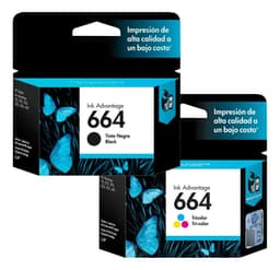 Cartucho Hp 664 Kit X2, Negro Y Color