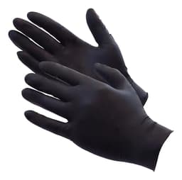 Guantes Nitrilo Mediglove Negro Talle L Sin Polvo Reforzados Caja X100