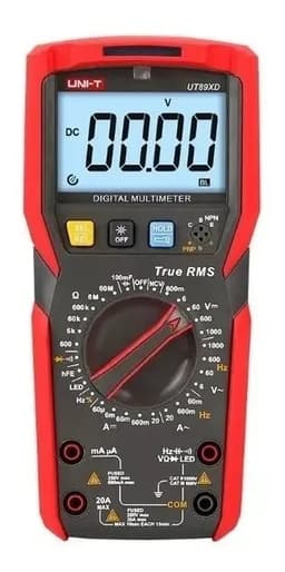 Multímetro Digital Uni-T UT89XD NCV True RMS 6000 Cuentas Pantalla Iluminada