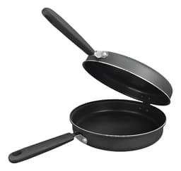 Sarten Doble 24 Cm Antiadherente Hudson CP-24 Tortilla Papa Color Negro