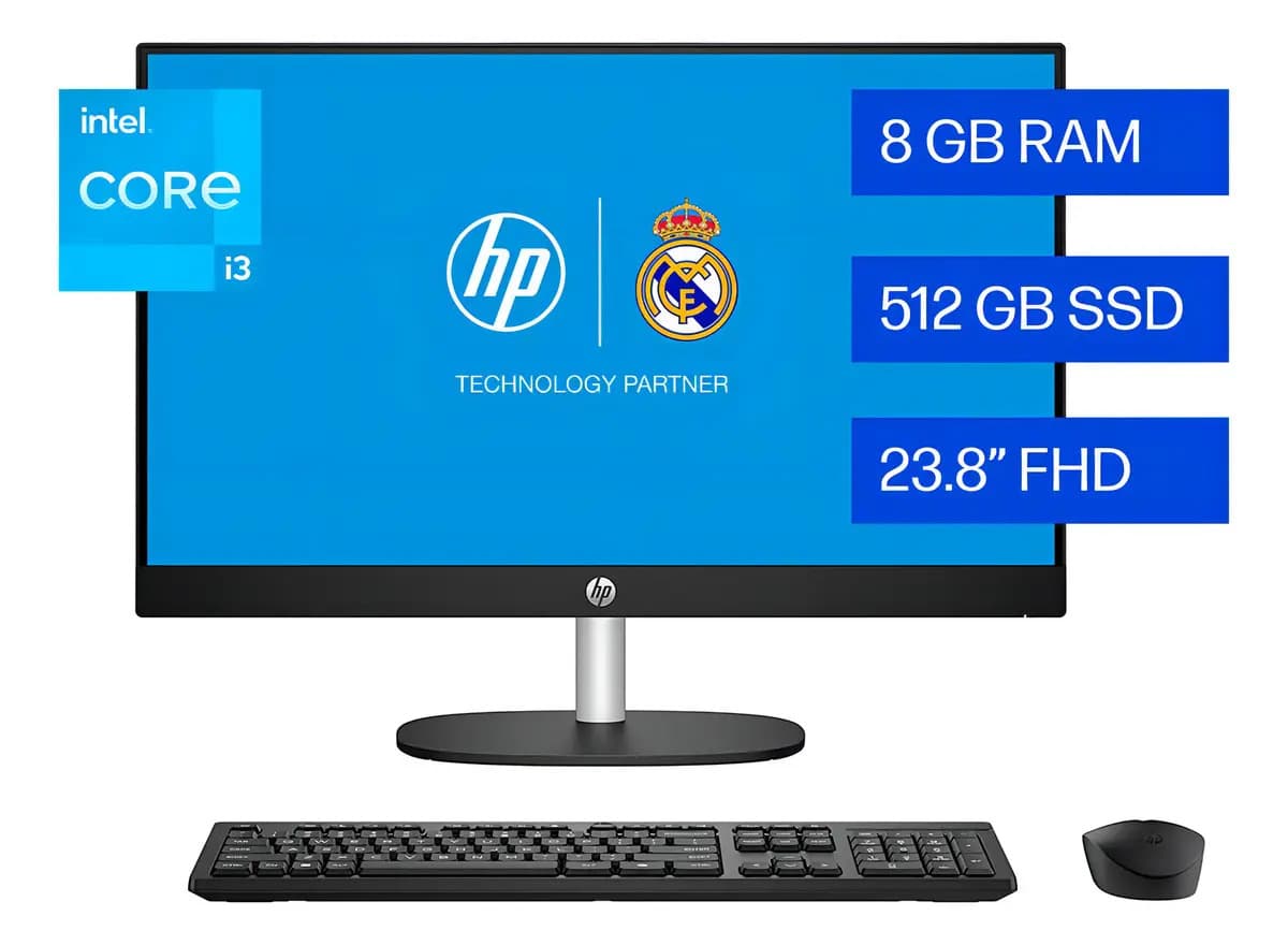 All-in-one Hp 23.8 Pulgadas 24-cr0336la Intel core i3 8gb Ram 512gb Windows 11 Home