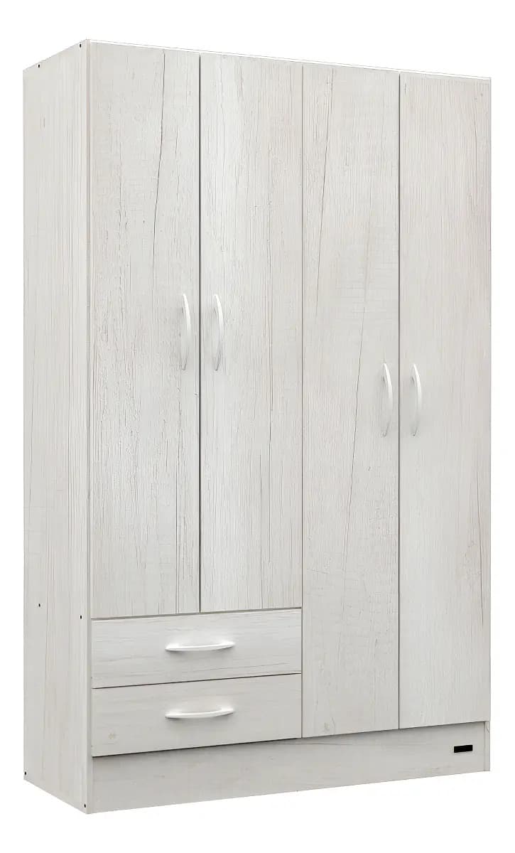Placard Ropero 4 Puertas 2 Cajones Pack 24 Mosconi Tissa