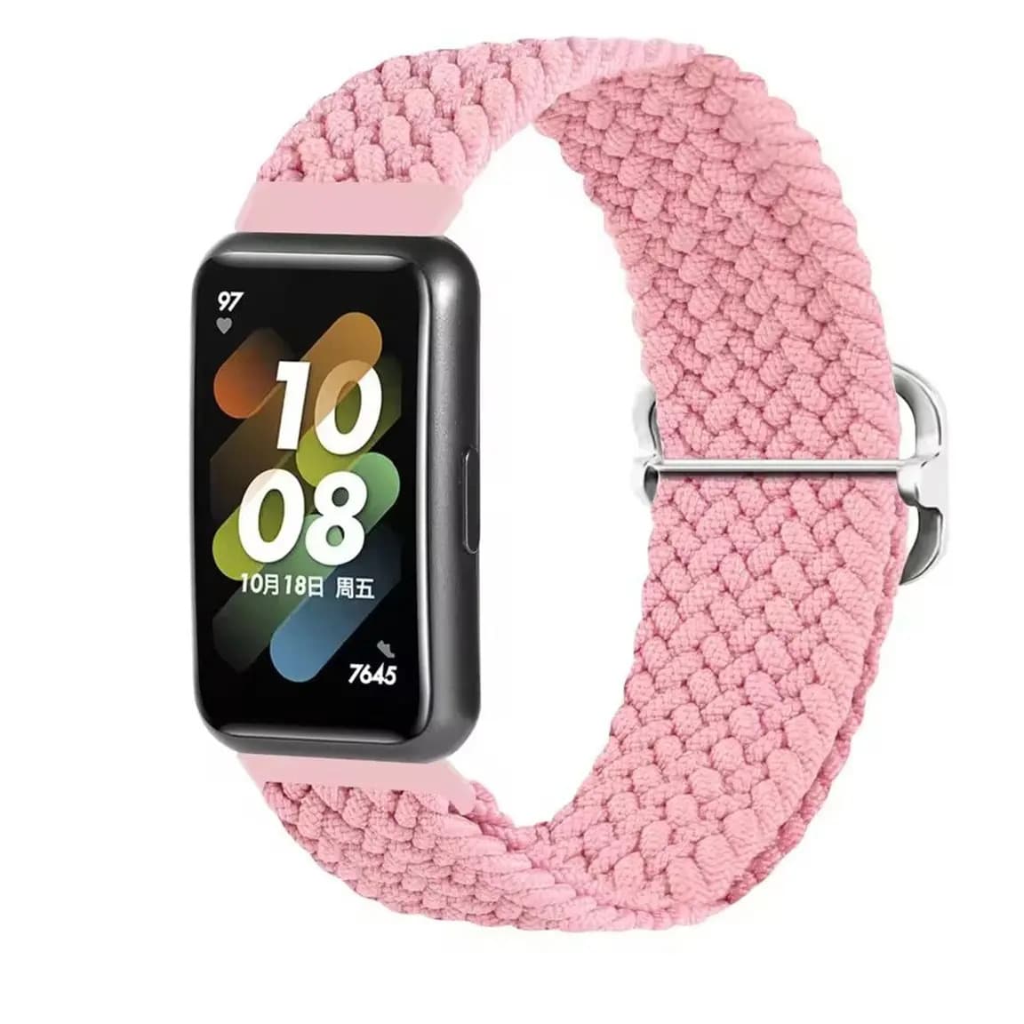Malla Para Reloj Huawei Band 8 Huawei Band 9 Y Huawei Band 10 De 1.47 De Tela Elastica Generica Marca Miaband Color Rosa