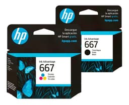 Combo Cartuchos Hp 667 Negro Color 2775 2778 4135