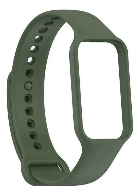 Malla Para Reloj Amazfit Band 7 Redmi Smart Band 8 Active Redmi Smart Band 2 De Silicona Generica Marca Miaband Color Militar