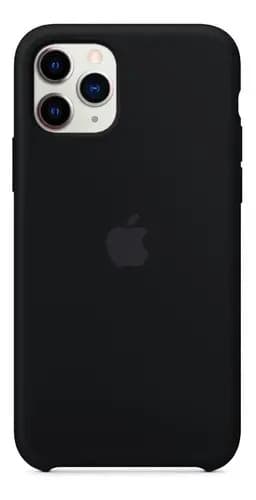Funda Silicona para iPhone 11, 11 Pro y 11 Pro Max Color Negro
