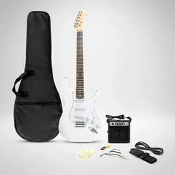 Guitarra Eléctrica EG001 con Amplificador 5W y Accesorios Blanco
