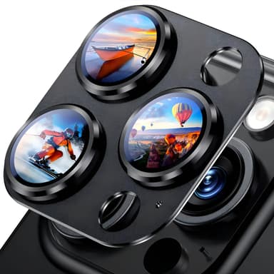 Protector Lente Camara Para iPhone 16 Pro/16 Pro Max Negro_t