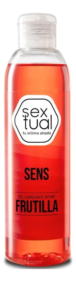 Sextual Gel íntimo lubricante frutilla 200ml base agua hipoalergénico