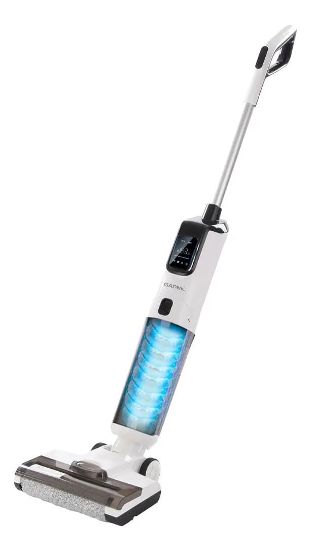 Aspiradora Vertical Trapeadora 170w Gadnic fls31 Limpieza 2 en 1 Blanco Aspira en Seco y Húmedo