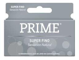 Preservativos Prime De Látex Súper Fino X 12 Un