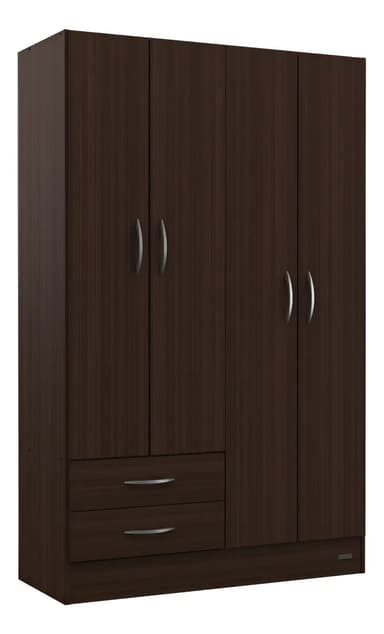 Placard Pack 24- Estantes 4 Ptas 2 Cajones Mosconi Color Chocolate