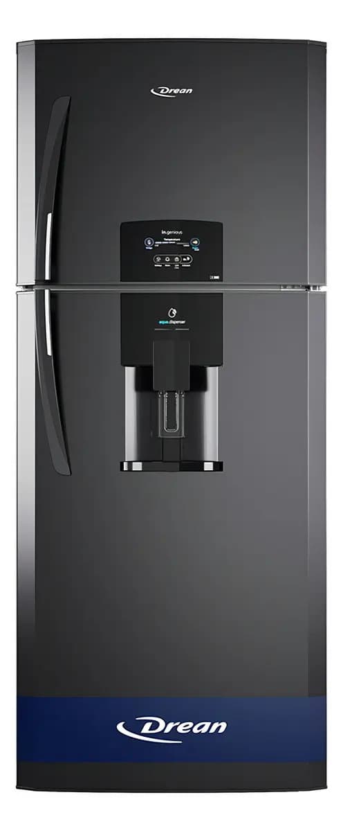 Heladera con freezer No Frost 373 L Black Steel Drean - HDR380N12N